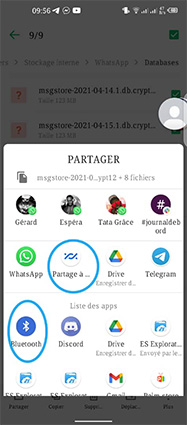 Transfer WhatsApp Samsung vers Samsung