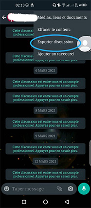 Transfer WhatsApp Samsung vers Samsung