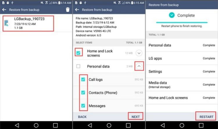 restauration photo supprimée sur Android