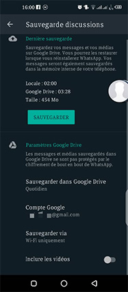 Transfer WhatsApp Samsung vers Samsung