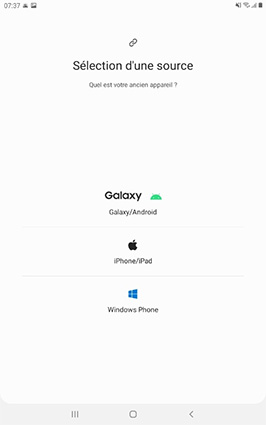 Transfer WhatsApp Samsung vers Samsung