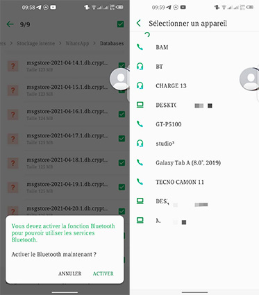 Transfer WhatsApp Samsung vers Samsung