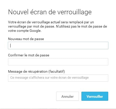 nouveau mdp