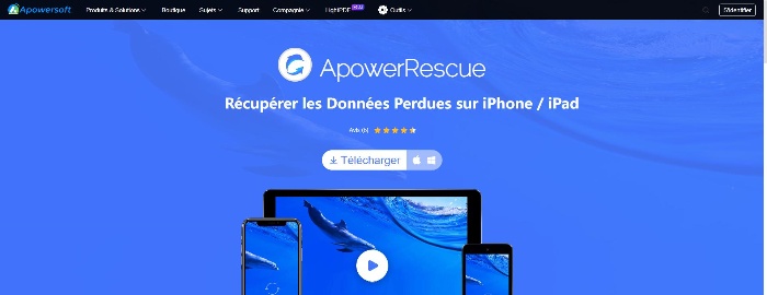 ApowerRescue data recovery tool interface