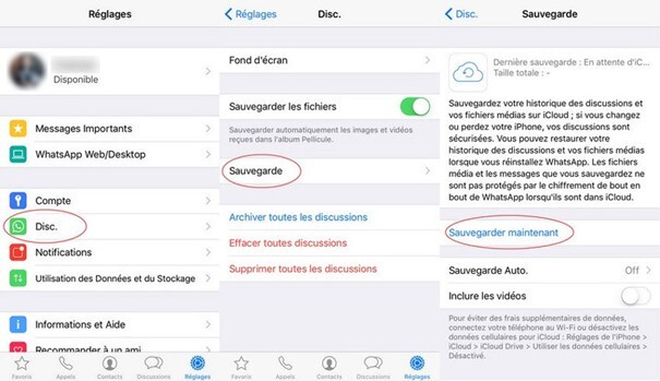 click on chats icon in the setting 