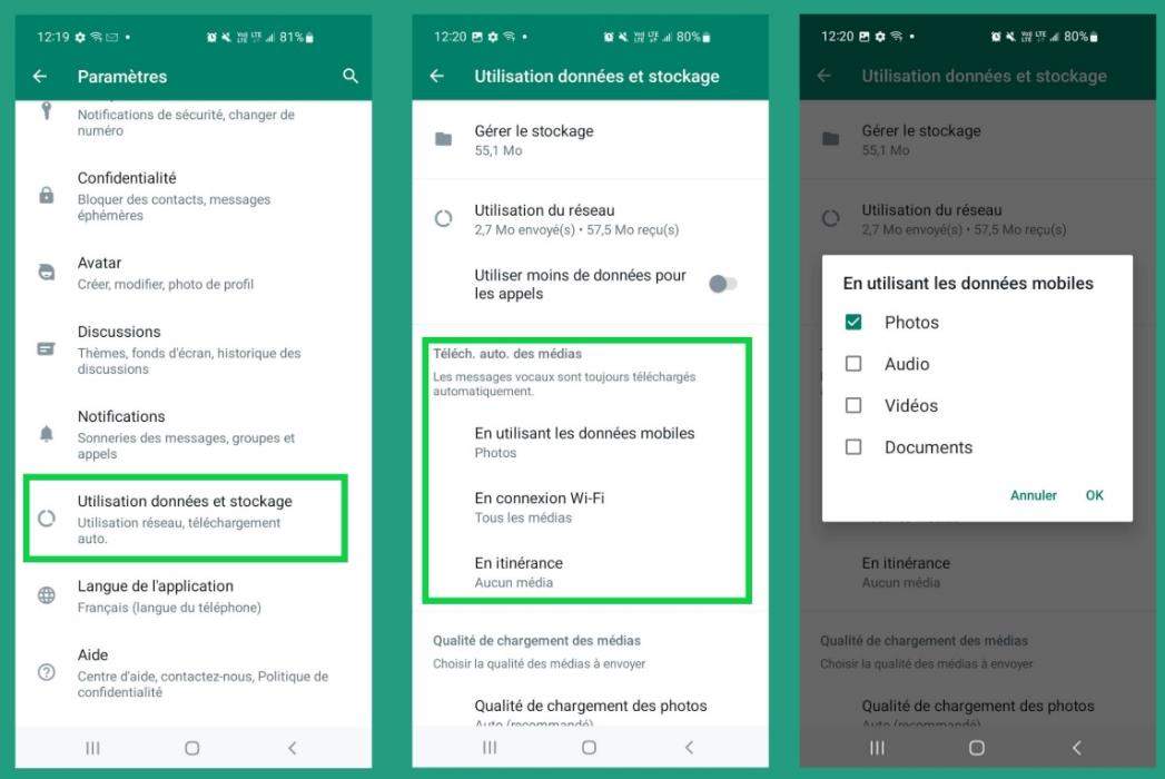 Comment sauvegarder automatiquement les photos et vidéos WhatsApp