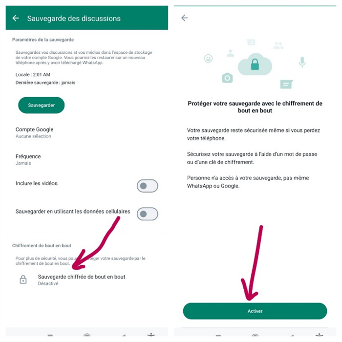 how to get 64-digit encryption key whatsapp