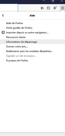 firefox réinitialiser
