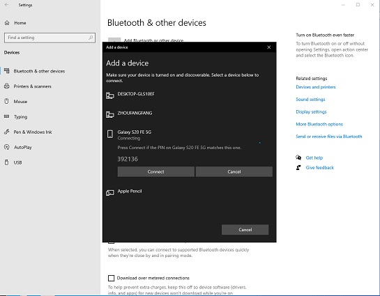 transfert d'android vers pc